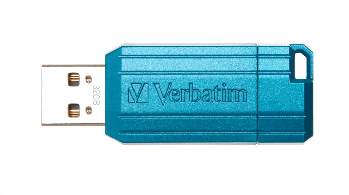 VERBATIM 32GB Store "n" Go PinStripe Flash disk,  karibská modrá3 