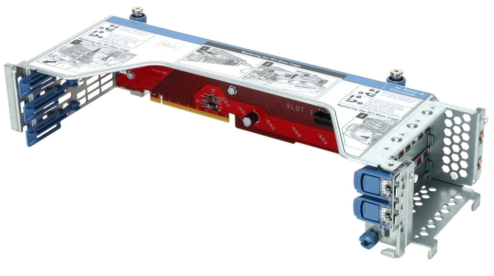 HPE DL38X Gen10 4-port 8 NVMe Slim SAS Secondary Riser0 