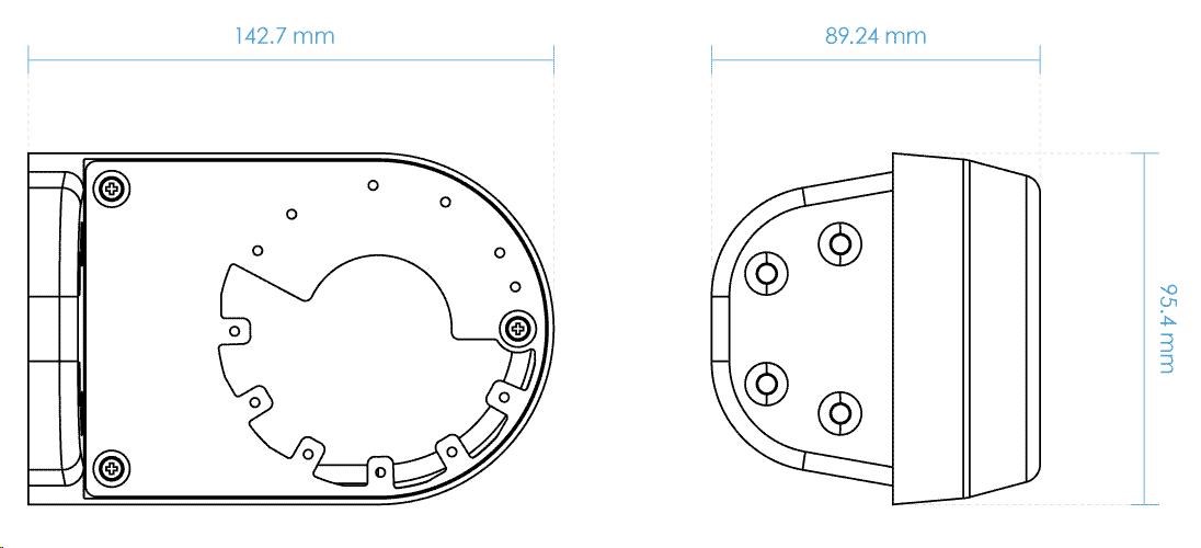 Vivotek AM-21B,  sada na montáž na stenu pre FD8166A,  FD8166A-N1 