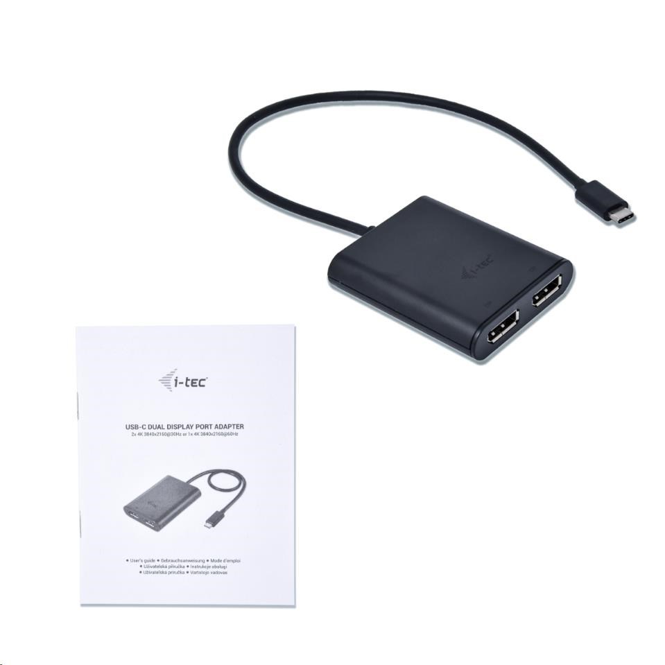 adaptér iTec USB-C na duálny Display Port4 