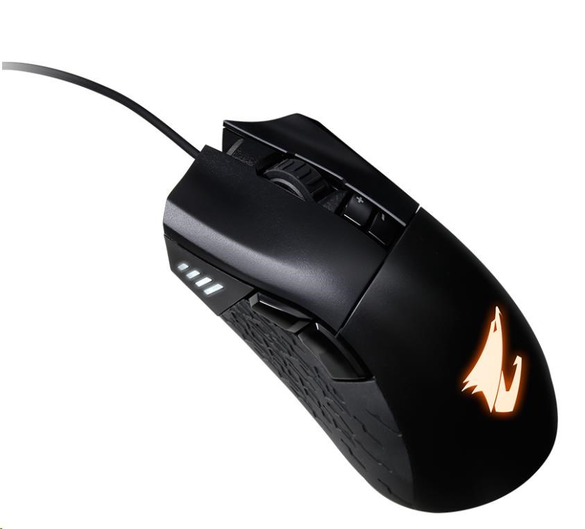 Myš GIGABYTE Mouse AORUS M3,  USB,  optická,  až 6400 DPI3 