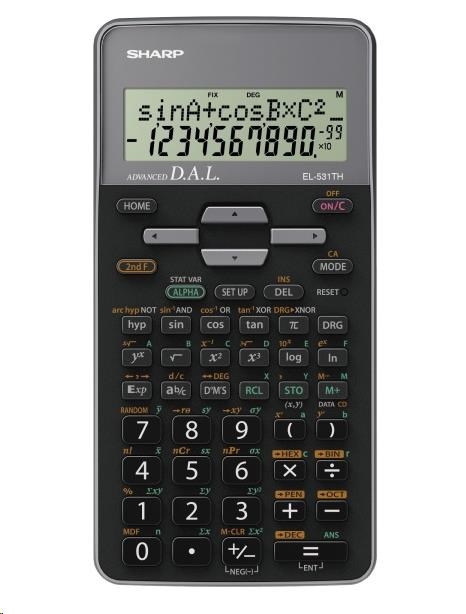 SHARP kalkulačka - EL531THGY - šedá - box0 
