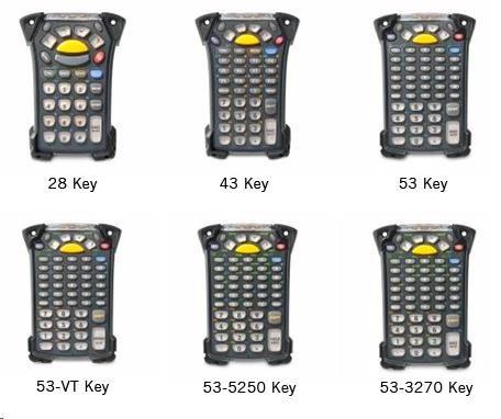 Motorola/Zebra terminál MC9200 GUN, WLAN, 1D, 512MB/2GB, 43 kláves, Windows CE7, BT1 