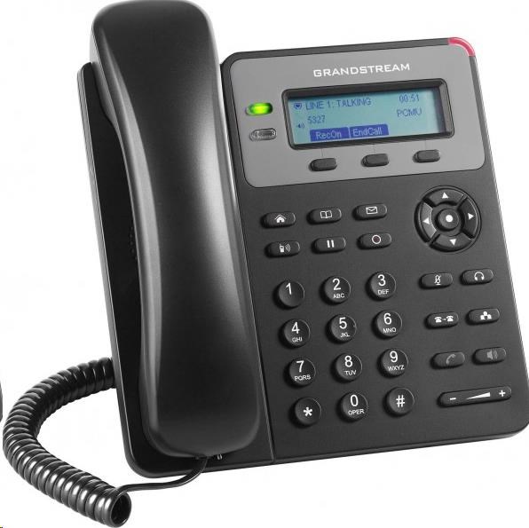 Grandstream GXP1615 [telefón VoIP - 1x účet SIP, HD audio, 3 programy.tlačidlá, prepínač 2xLAN 10/100Mbps, PoE]0 