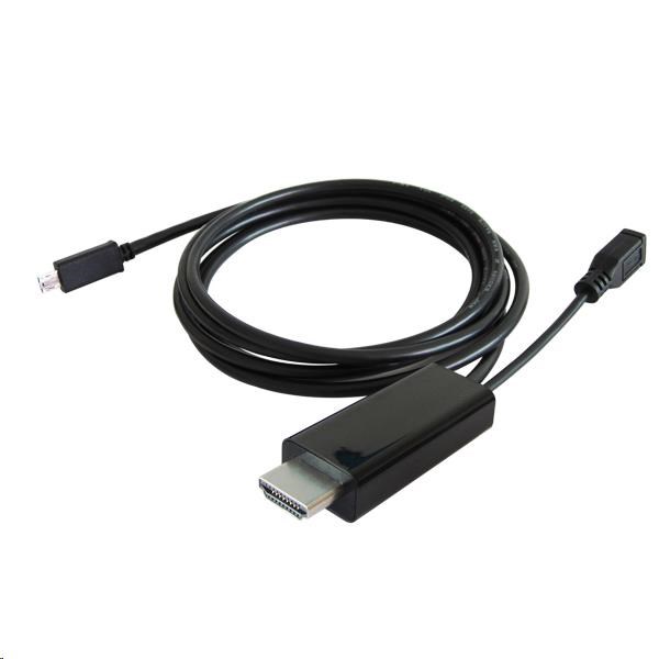 PremiumCord MHL 2.0 (micro USB/ HDTV) na HDMI adaptér 1, 5 m0 