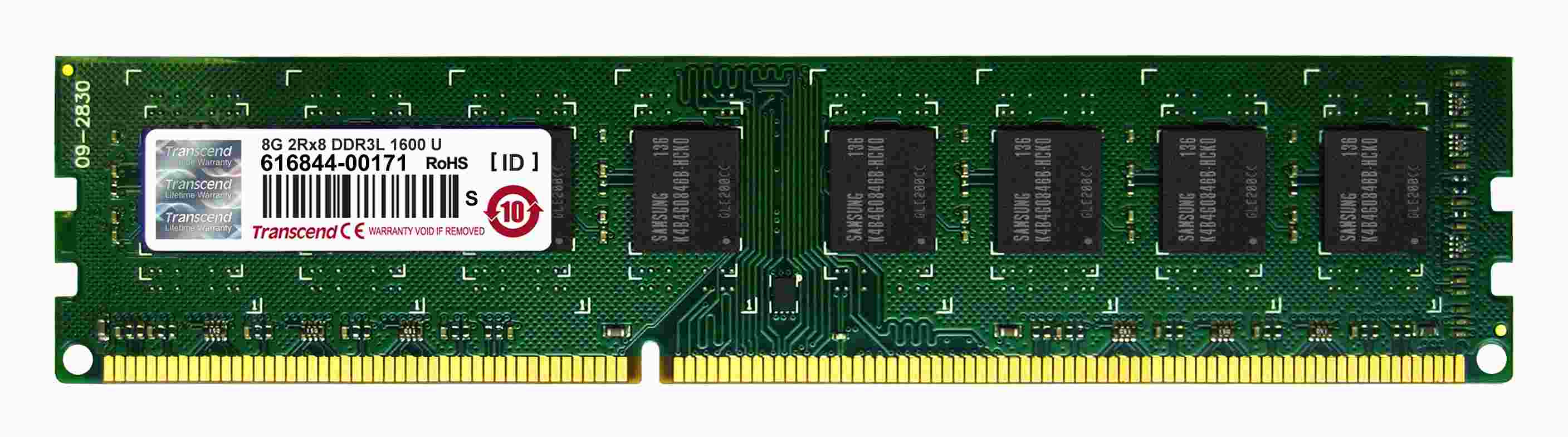 TRANSCEND DDR3L 8GB 1600MHz 2Rx8 CL11 DIMM0 