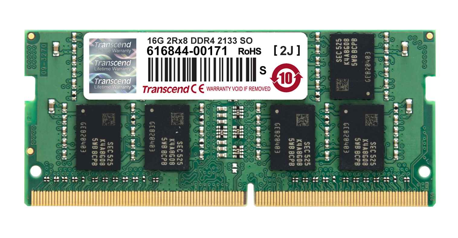 SODIMM DDR4 16GB 2133MHz TRANSCEND 2Rx8 CL15 RETAIL0 