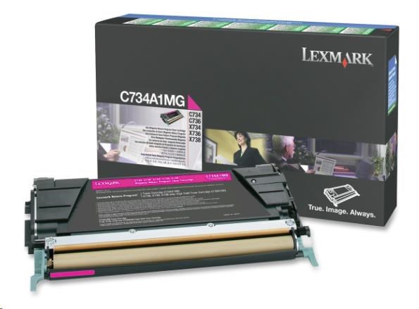 LEXMARK toner MAGENTA C734,  C736,  X734,  X736,  X738 na 6000 strán0 