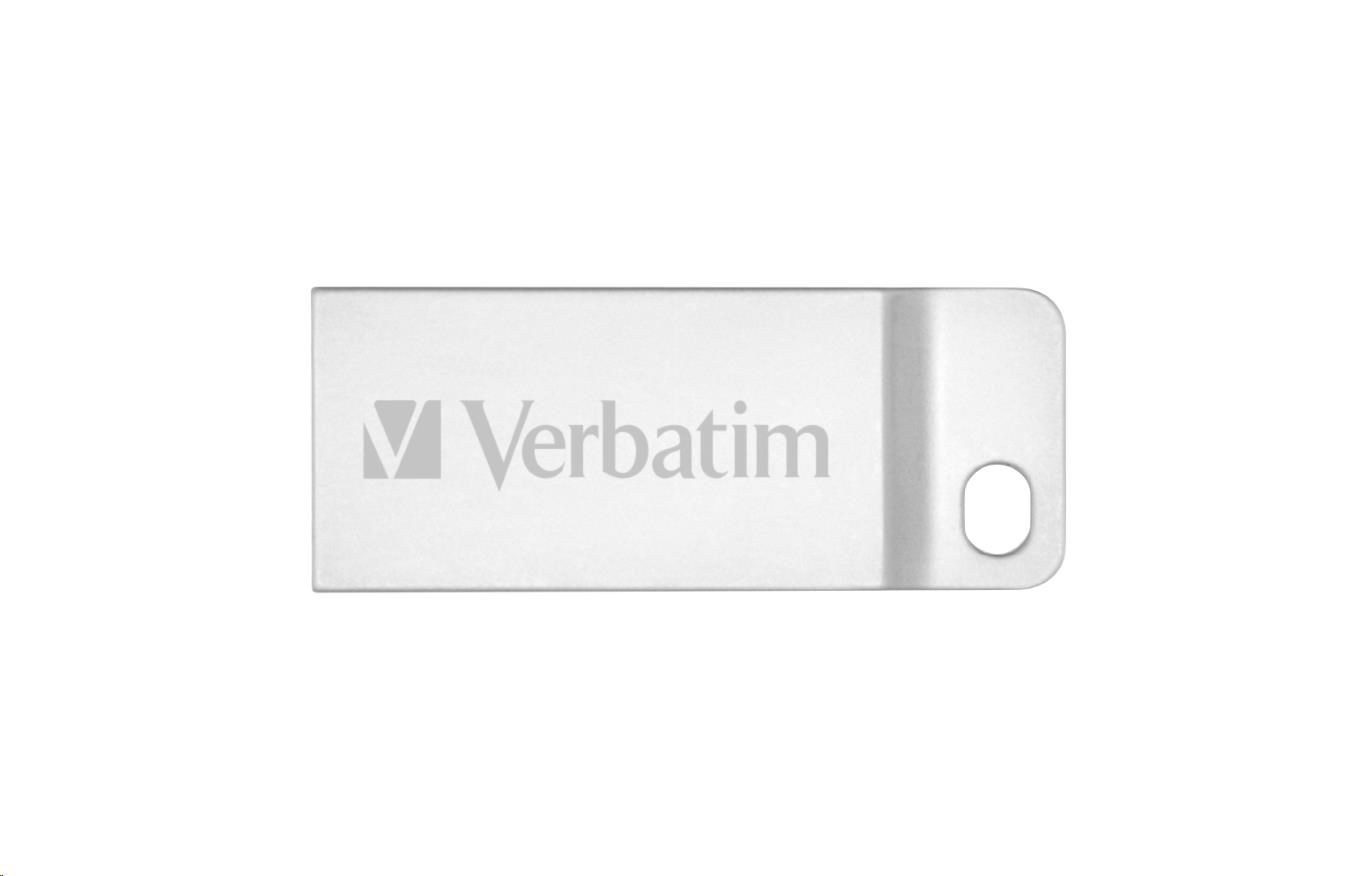 VERBATIM Flash disk 32 GB Metal Executive,  USB 2.0,  strieborná0 