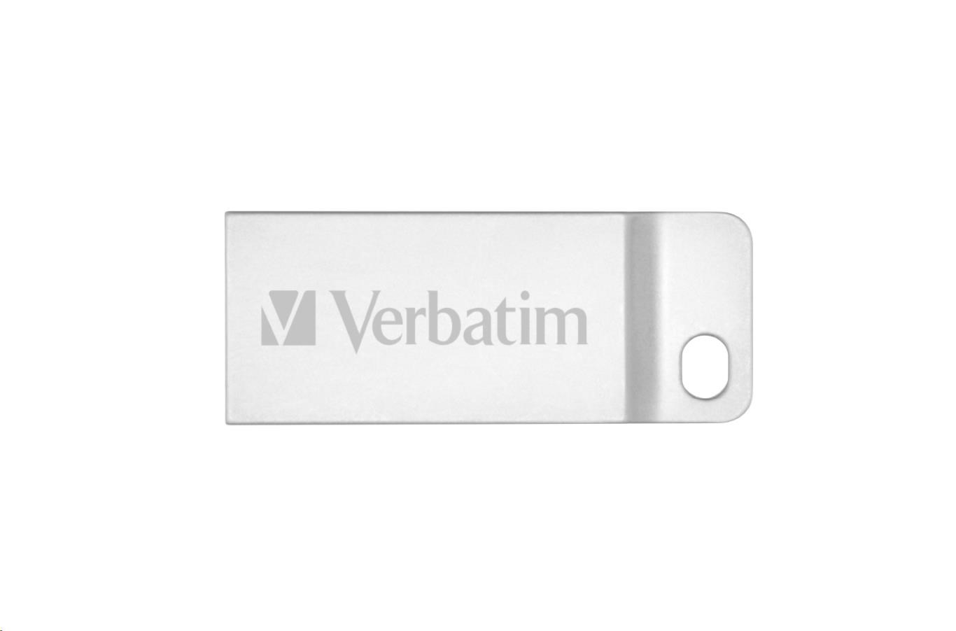 VERBATIM Flash Disk 64GB Metal Executive,  USB 2.0,  strieborná5 