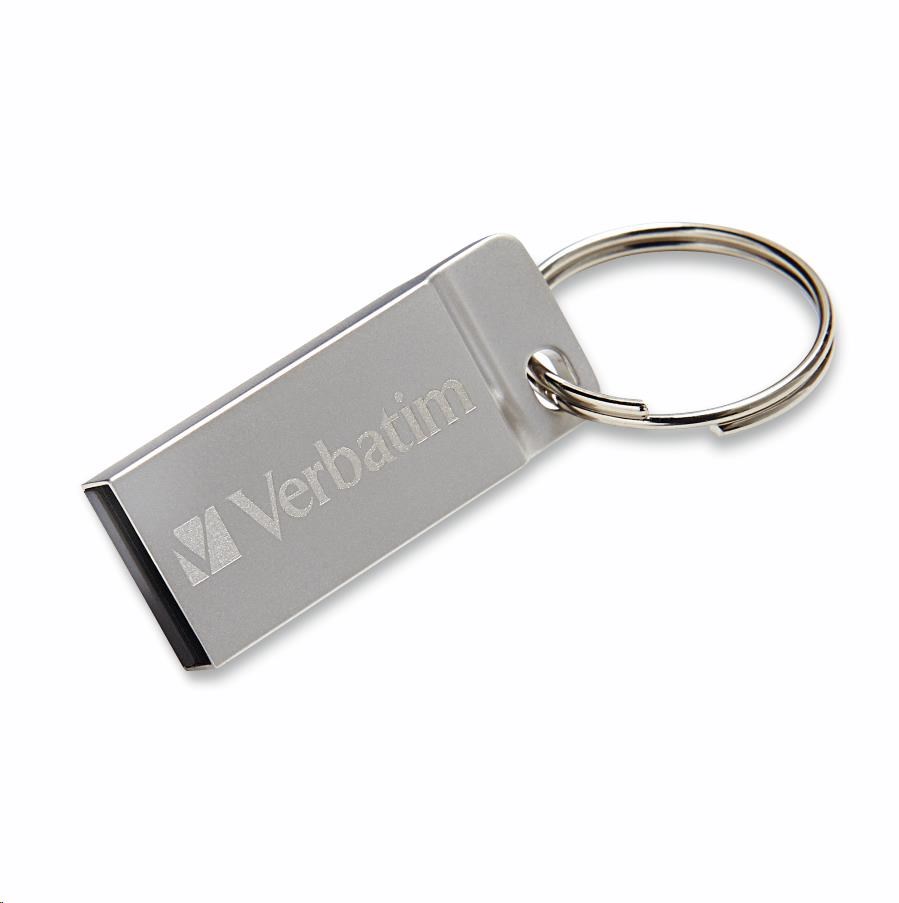 VERBATIM Flash Disk 64GB Metal Executive,  USB 2.0,  strieborná1 