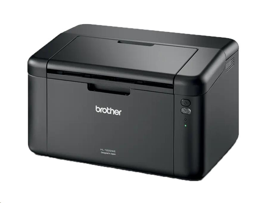 BROTHER tiskárna laserová mono HL-1222WE - A4, 20ppm, 2400x600, 32MB, GDI, USB 2.0, WIFI, 150l, startovací toner 1500str1 