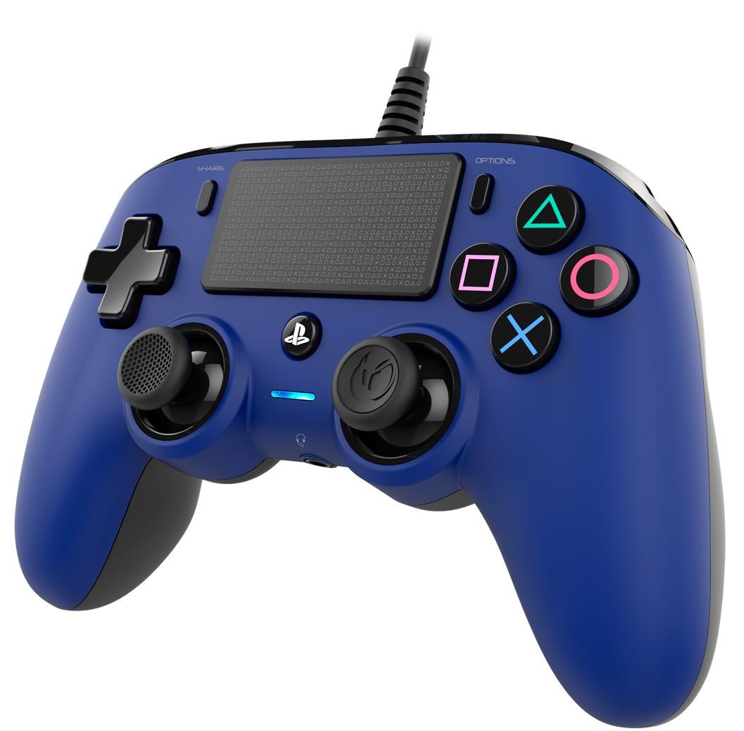 Nacon Wired Compact Controller - ovladač pro PlayStation 4 - modrý2 