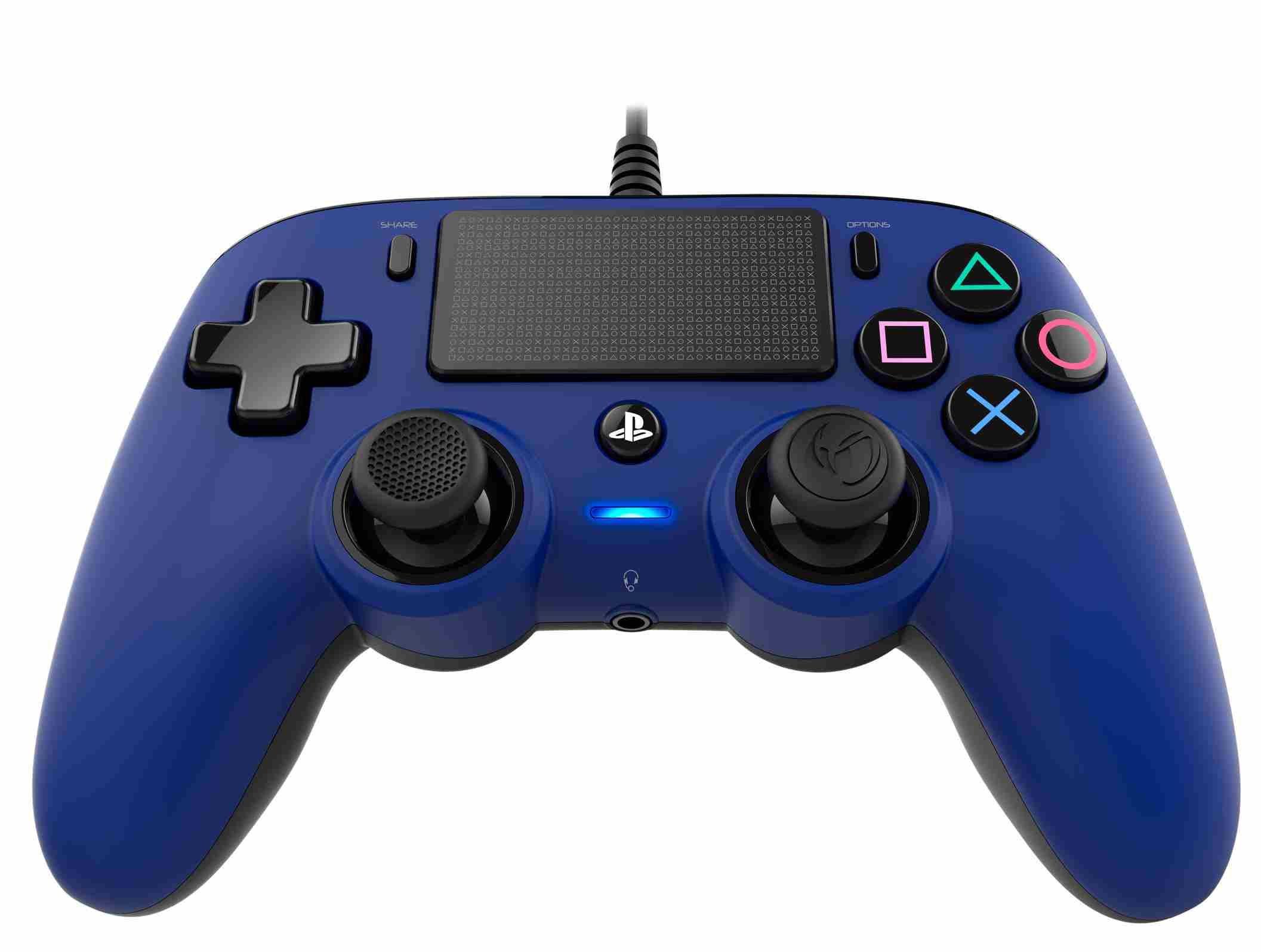 Nacon Wired Compact Controller - ovladač pro PlayStation 4 - modrý3 