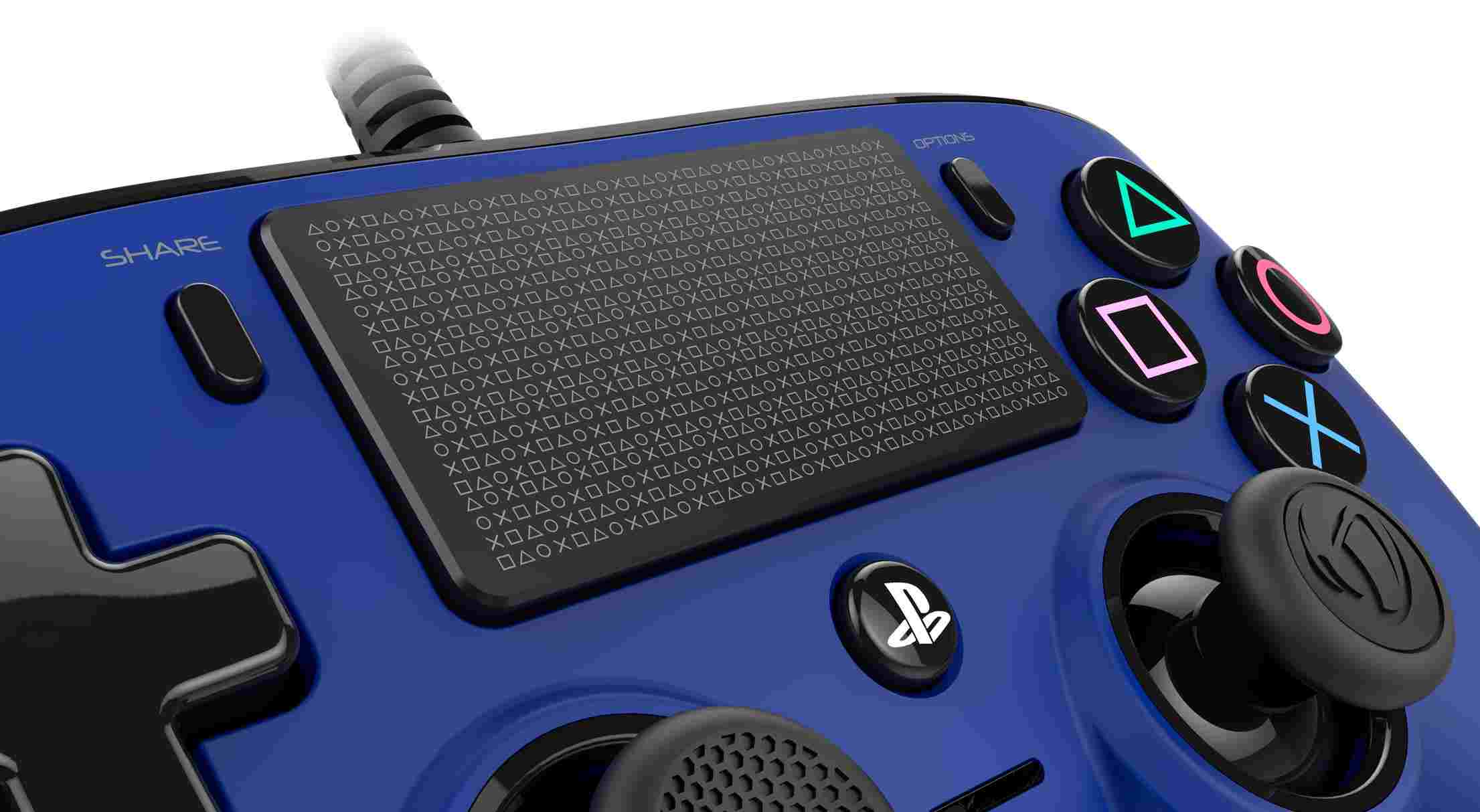 Nacon Wired Compact Controller - ovladač pro PlayStation 4 - modrý1 