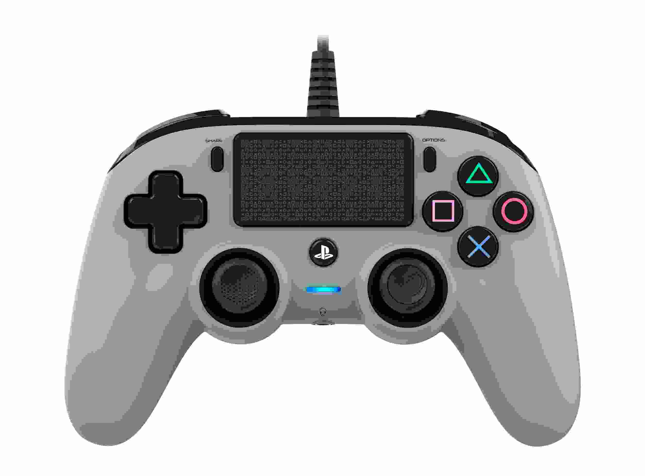 Nacon Wired Compact Controller - ovladač pro PlayStation 4 - šedý4 