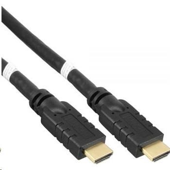 Vysokorýchlostný kábel HDMI PremiumCord s Etherom.kábel 4K@60Hz so zosilňovačom,  20 m,  3x tienenie,  M/ M,  pozlátené kone0 