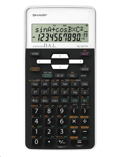 SHARP kalkulačka - EL531THBWH - bílá - blister0 
