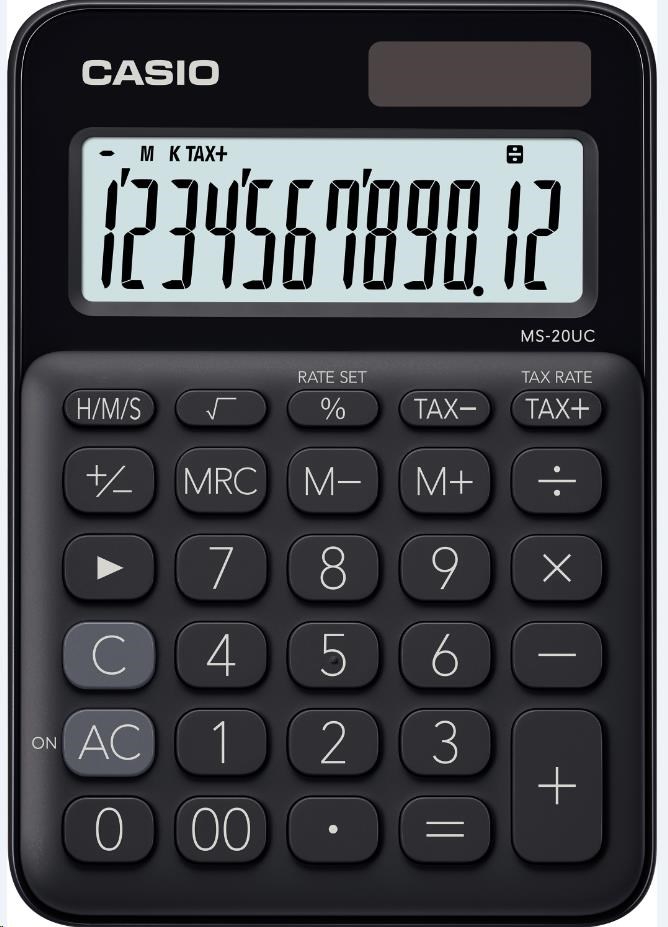 CASIO kalkulačka MS 20UC BK,  Stolní kalkulátor1 