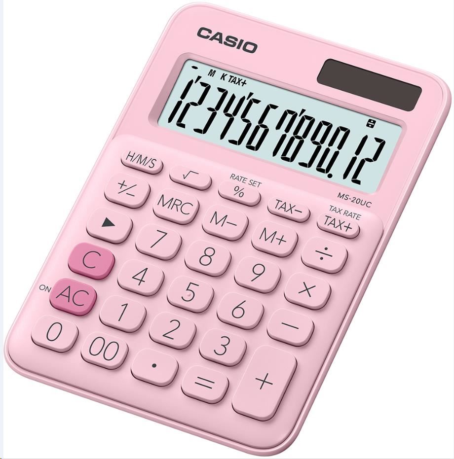 CASIO kalkulačka MS 20UC PK,  Stolní kalkulátor0 
