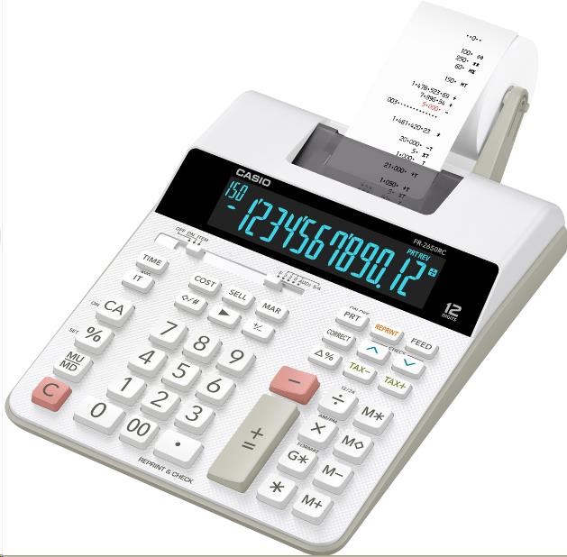 CASIO kalkulačka FR 2650 RC, Tiskový klakulátor1 