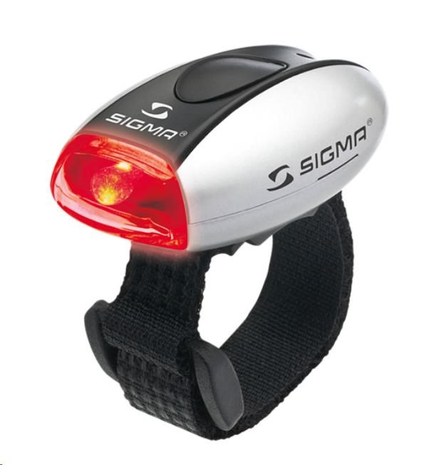 Sigma světlo na kolo MICRO stříbrná /  zadní světlo LED-červená0 
