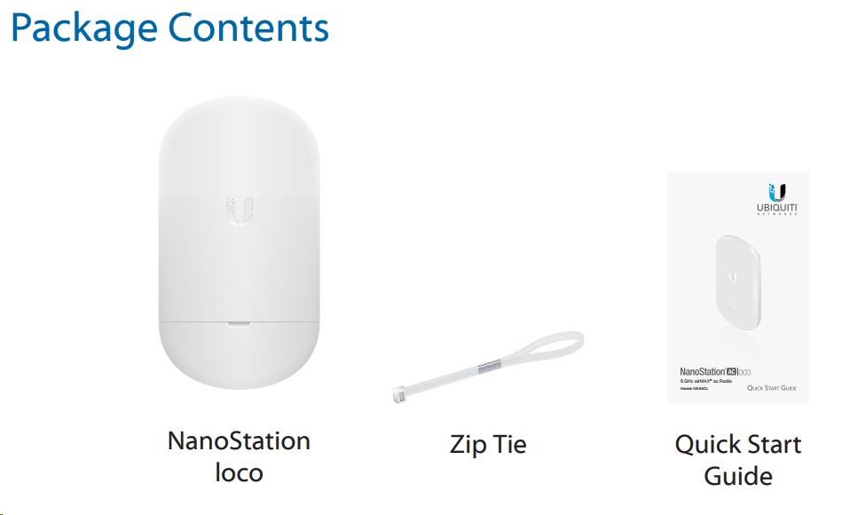 UBNT airMAX NanoStation 5AC Loco (NS-5ACL-5) 5-PACK,  bez PoE [5GHz,  2x2MIMO,  13dBi anténa,  Client/ AP/ Repeater,  802.11ac1 