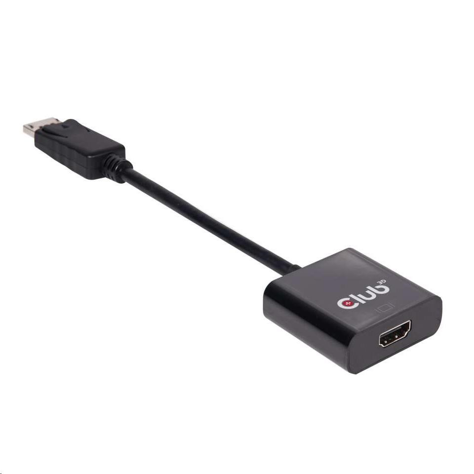 Club3D Active DisplayPort adaptér 1.2 na HDMI 2.0 4K60Hz UHD,  20 cm1 