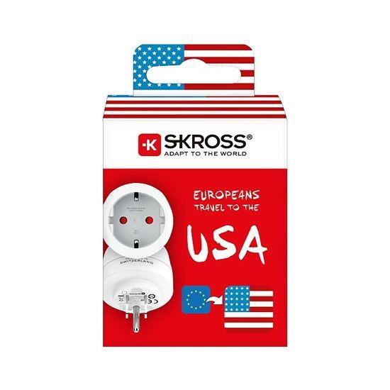 Cestovný adaptér SKROSS na použitie v USA, biely3 