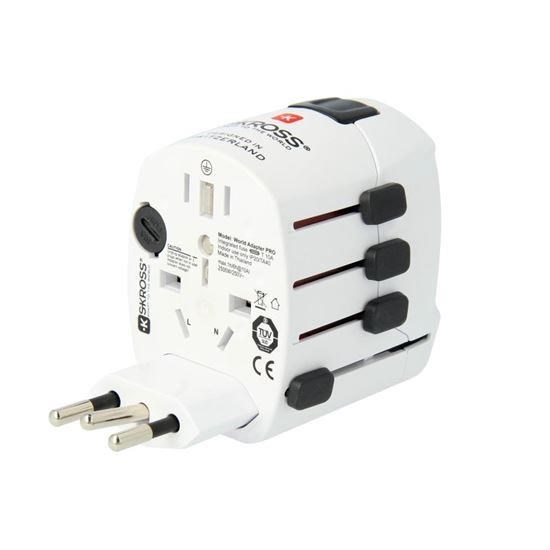 SKROSS cestovní adaptér PRO World, 6.3A max., uzemněný, vč. adaptéru pro ostatní vidlice, univerzální pro celý svět3 
