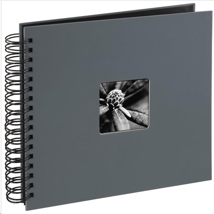Hama album klasický špirálový FINE ART 28x24 cm,  50 strán,  šedý0 