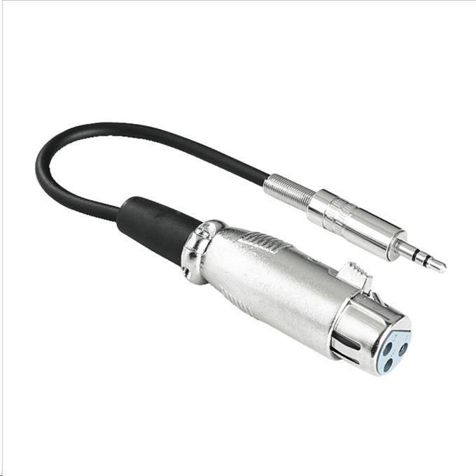 Hama audio adaptér XLR zásuvka - jack vidlica 3,5 mm stereo0 