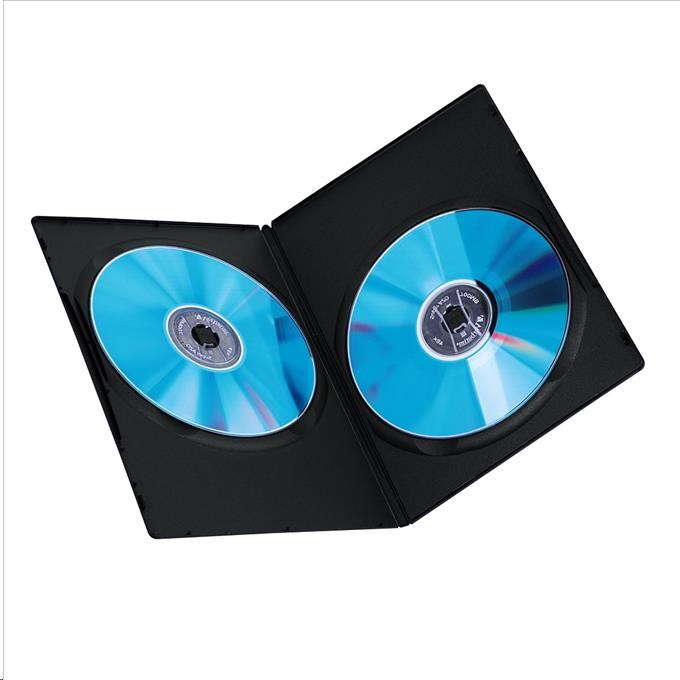 Hama DVD slimbox dvojitý,  25 ks,  čierny1 