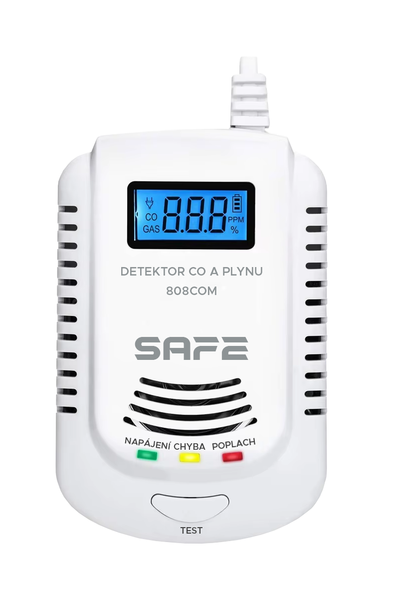Safe Kombinovaný detektor CO,  hořlavých a výbušných plynů  808COM1 