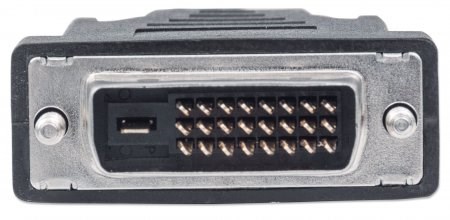 MANHATTAN HDMI samec na DVI-D 24+1 samec,  dvojlinkové prepojenie,  čierna farba,  1, 8 m3 