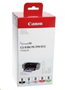 Canon BJ CARTRIDGE CLI-8 BK/ PC/ PM/ R/ G Multi Pack0 