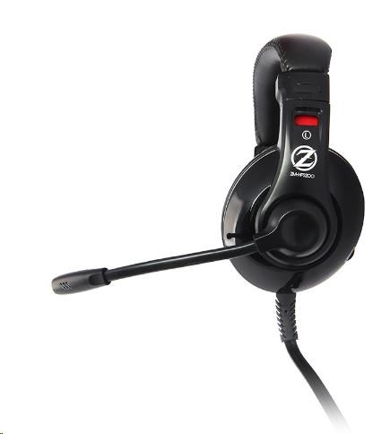 Zalman headset ZM-HPS200  herní  náhlavní  drátový  40mm měniče  2x 3, 5mm jack2 