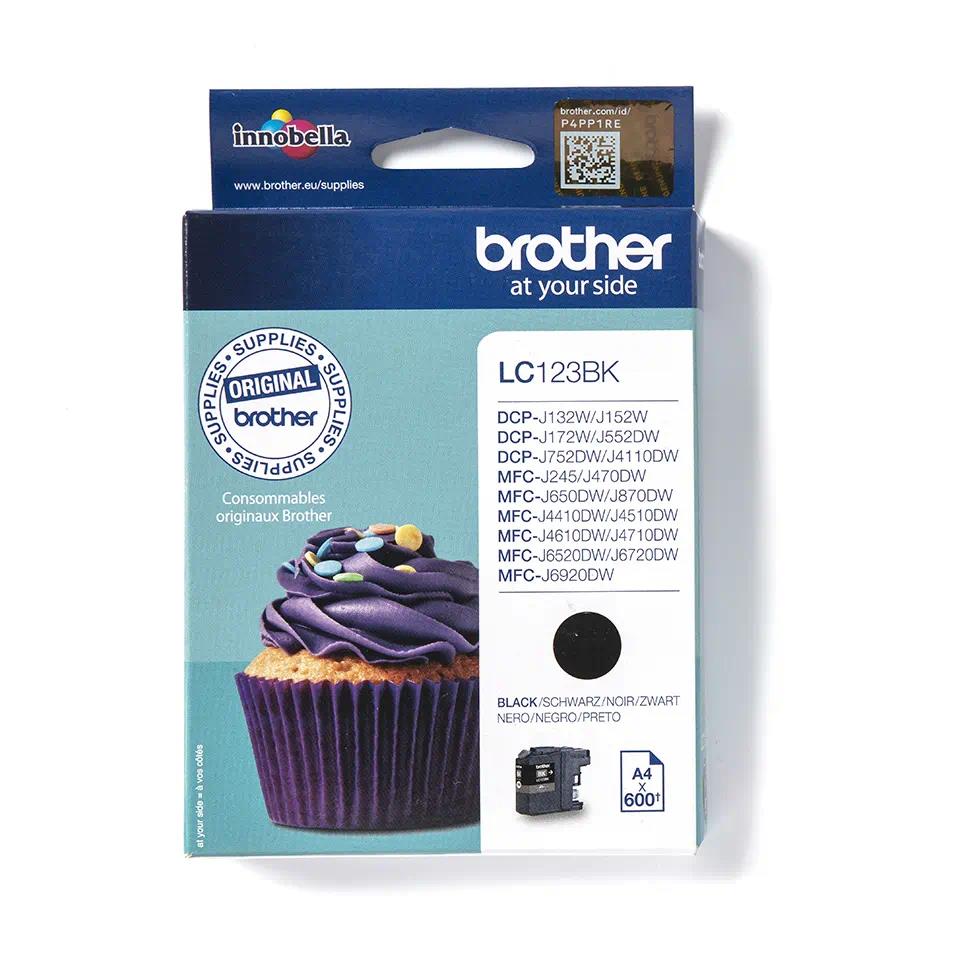 BROTHER INK LC-123BK,  čierny atrament (až 600 strán)0 