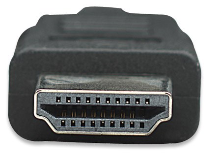 MANHATTAN HDMI kábel s Ethernetom,  HEC,  ARC,  3D,  4K,  tienený,  1 m,  čierny2 
