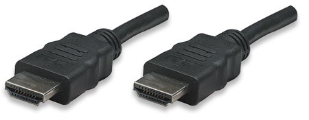 MANHATTAN Vysokorýchlostný kábel HDMI 3D,  samec - samec,  tienený,  čierny,  20 m (22.5m)1 