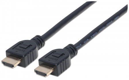 MANHATTAN Nástenný vysokorýchlostný kábel CL3 HDMI s Ethernetom,  HEC,  ARC,  3D,  4K,  tienený,  3 m,  čierny0 