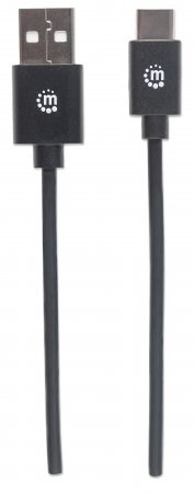 MANHATTAN kábel Hi-Speed USB-C,  C Male /  A Male,  3 m,  čierny3 