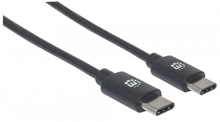 MANHATTAN Hi-Speed USB-C kábel,  Type-C Male to Type-C Male,  0, 5 m,  čierny2 
