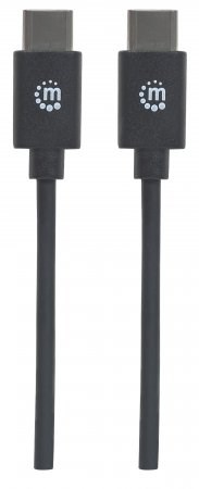 MANHATTAN Hi-Speed USB-C kábel,  Type-C Male to Type-C Male,  0, 5 m,  čierny3 