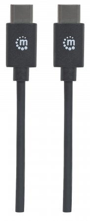 MANHATTAN Hi-Speed USB-C kábel,  Type-C Male to Type-C Male,  2 m,  čierny3 