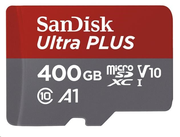Karta SanDisk MicroSDXC 400 GB Ultra (100 MB/s, A1 Class 10 UHS-I, Android) + adaptér1 