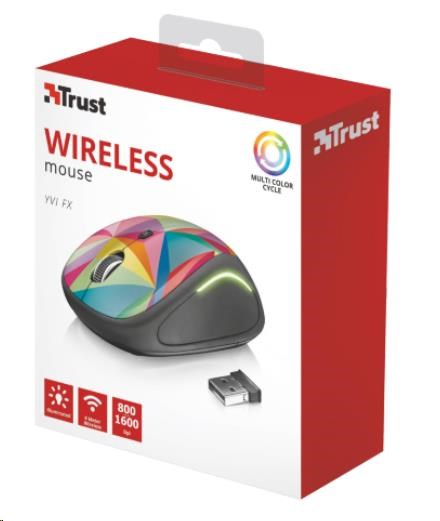 TRUST Yvi Wireless Mouse USB,  geometria1 