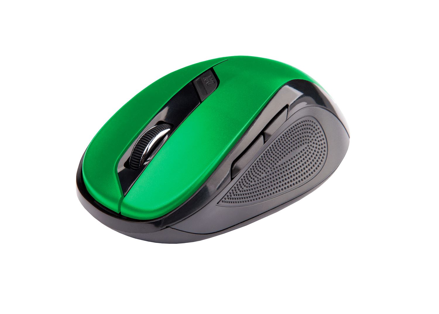Myš C-TECH WLM-02,  čierno-zelená,  bezdrôtová,  1600DPI,  6 tlačidiel,  USB nano prijímač0 