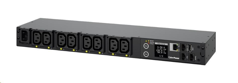 CyberPower Rack PDU,  prepínaná,  1U,  10A,  (8)C13,  IEC-320 C141 