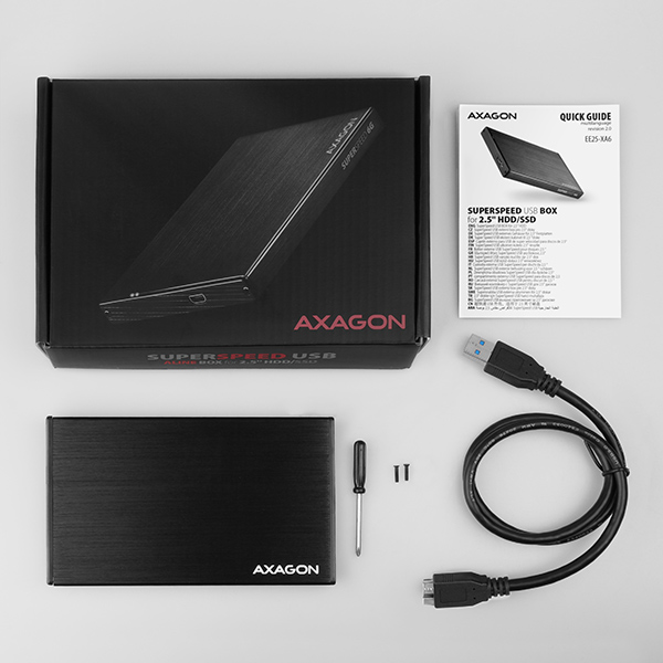 AXAGON EE25-XA6,  USB 3.2 Gen 1 - SATA 6G,  2.5